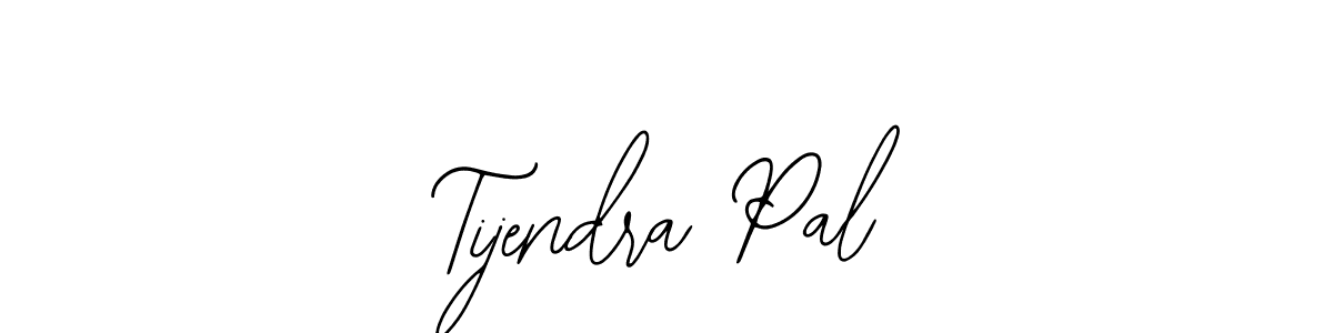 How to make Tijendra Pal name signature. Use Bearetta-2O07w style for creating short signs online. This is the latest handwritten sign. Tijendra Pal signature style 12 images and pictures png