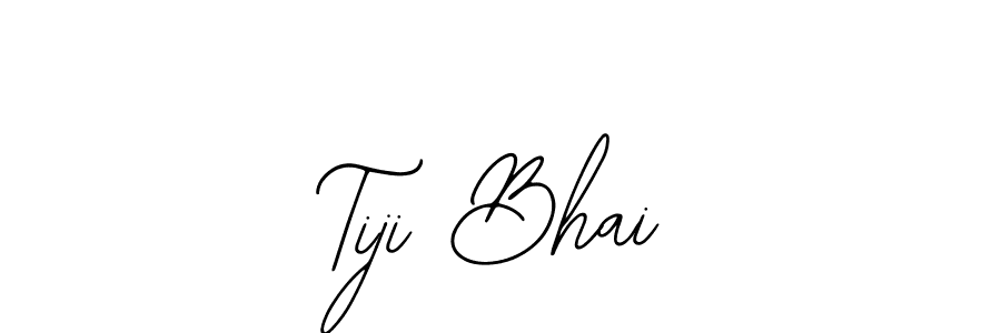 The best way (Bearetta-2O07w) to make a short signature is to pick only two or three words in your name. The name Tiji Bhai include a total of six letters. For converting this name. Tiji Bhai signature style 12 images and pictures png
