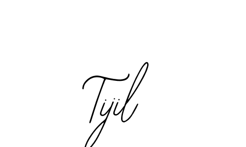 How to make Tijil name signature. Use Bearetta-2O07w style for creating short signs online. This is the latest handwritten sign. Tijil signature style 12 images and pictures png