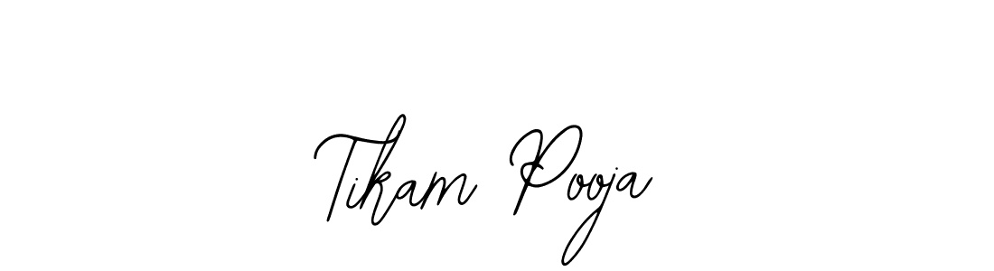 Use a signature maker to create a handwritten signature online. With this signature software, you can design (Bearetta-2O07w) your own signature for name Tikam Pooja. Tikam Pooja signature style 12 images and pictures png