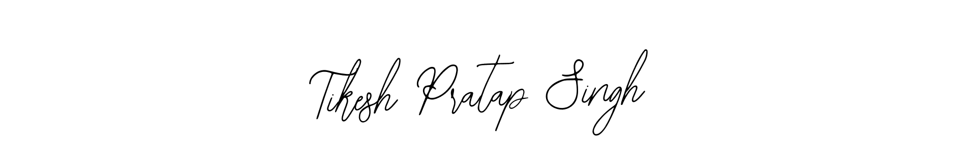 How to make Tikesh Pratap Singh name signature. Use Bearetta-2O07w style for creating short signs online. This is the latest handwritten sign. Tikesh Pratap Singh signature style 12 images and pictures png