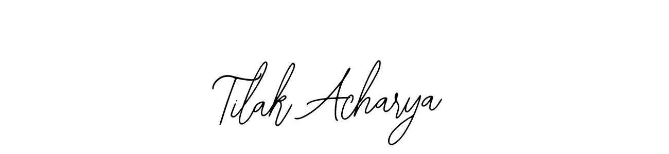 How to Draw Tilak Acharya signature style? Bearetta-2O07w is a latest design signature styles for name Tilak Acharya. Tilak Acharya signature style 12 images and pictures png