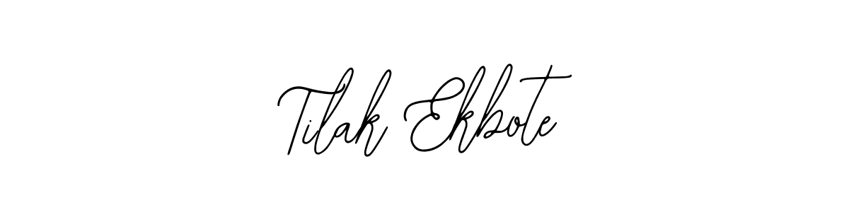 Similarly Bearetta-2O07w is the best handwritten signature design. Signature creator online .You can use it as an online autograph creator for name Tilak Ekbote. Tilak Ekbote signature style 12 images and pictures png