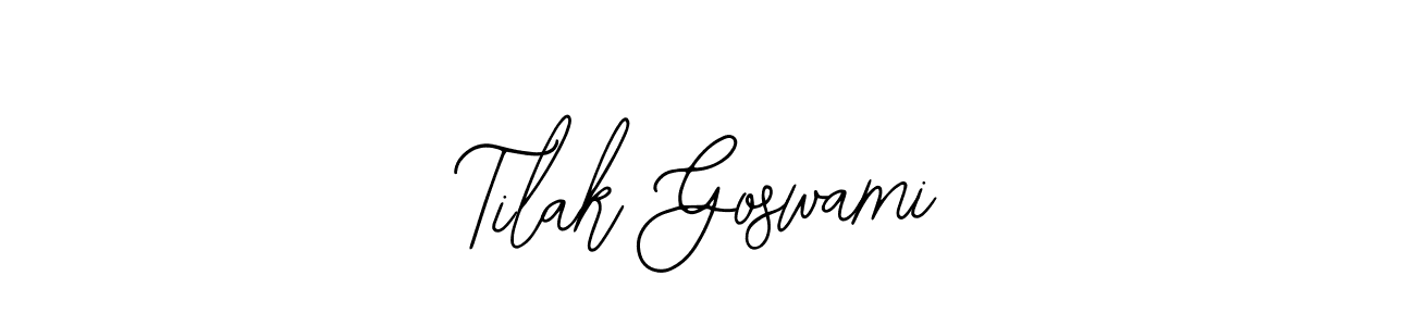You can use this online signature creator to create a handwritten signature for the name Tilak Goswami. This is the best online autograph maker. Tilak Goswami signature style 12 images and pictures png