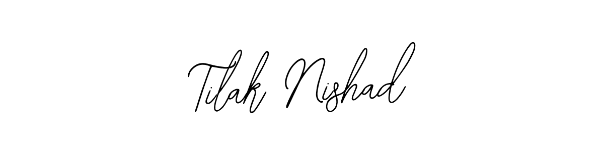 Similarly Bearetta-2O07w is the best handwritten signature design. Signature creator online .You can use it as an online autograph creator for name Tilak Nishad. Tilak Nishad signature style 12 images and pictures png