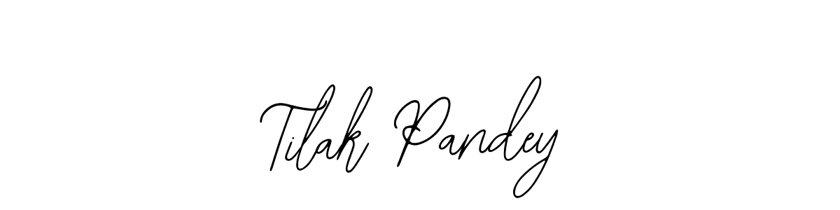 Also You can easily find your signature by using the search form. We will create Tilak Pandey name handwritten signature images for you free of cost using Bearetta-2O07w sign style. Tilak Pandey signature style 12 images and pictures png