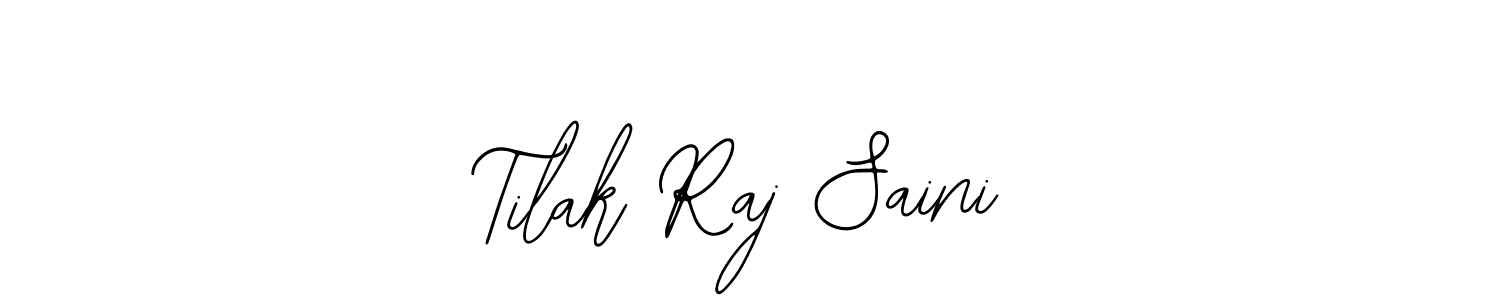 Use a signature maker to create a handwritten signature online. With this signature software, you can design (Bearetta-2O07w) your own signature for name Tilak Raj Saini. Tilak Raj Saini signature style 12 images and pictures png