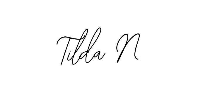 Tilda N stylish signature style. Best Handwritten Sign (Bearetta-2O07w) for my name. Handwritten Signature Collection Ideas for my name Tilda N. Tilda N signature style 12 images and pictures png