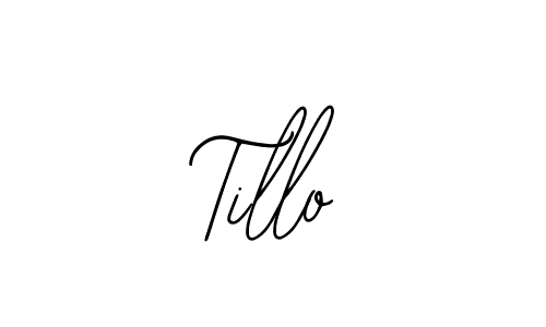 How to make Tillo name signature. Use Bearetta-2O07w style for creating short signs online. This is the latest handwritten sign. Tillo signature style 12 images and pictures png