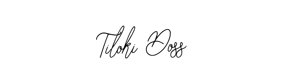The best way (Bearetta-2O07w) to make a short signature is to pick only two or three words in your name. The name Tiloki Doss include a total of six letters. For converting this name. Tiloki Doss signature style 12 images and pictures png