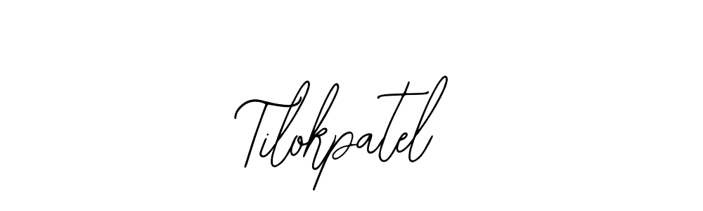 How to make Tilokpatel signature? Bearetta-2O07w is a professional autograph style. Create handwritten signature for Tilokpatel name. Tilokpatel signature style 12 images and pictures png