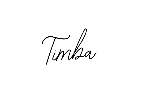 Design your own signature with our free online signature maker. With this signature software, you can create a handwritten (Bearetta-2O07w) signature for name Timba. Timba signature style 12 images and pictures png