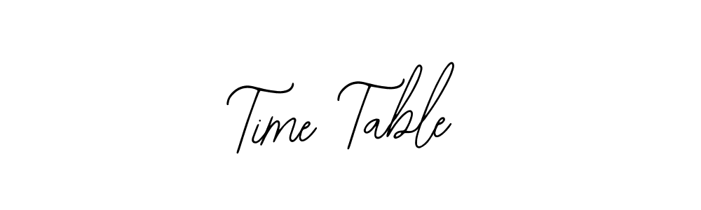 Also we have Time Table name is the best signature style. Create professional handwritten signature collection using Bearetta-2O07w autograph style. Time Table signature style 12 images and pictures png