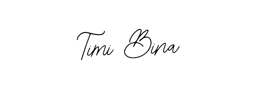 Timi Bina stylish signature style. Best Handwritten Sign (Bearetta-2O07w) for my name. Handwritten Signature Collection Ideas for my name Timi Bina. Timi Bina signature style 12 images and pictures png