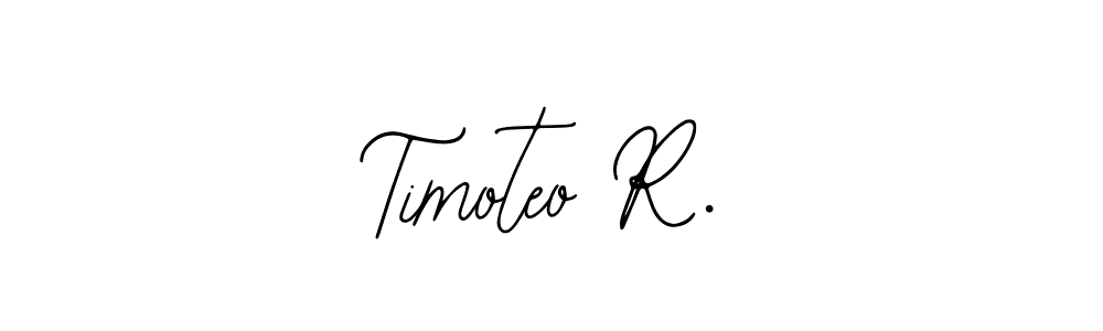 Design your own signature with our free online signature maker. With this signature software, you can create a handwritten (Bearetta-2O07w) signature for name Timoteo R.. Timoteo R. signature style 12 images and pictures png