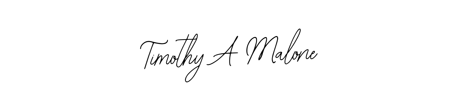 Bearetta-2O07w is a professional signature style that is perfect for those who want to add a touch of class to their signature. It is also a great choice for those who want to make their signature more unique. Get Timothy A Malone name to fancy signature for free. Timothy A Malone signature style 12 images and pictures png