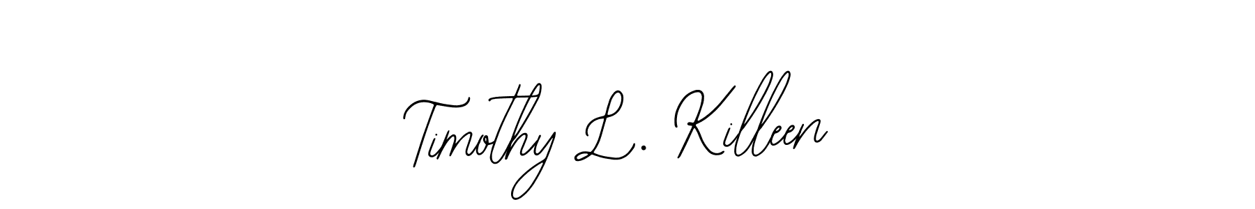 This is the best signature style for the Timothy L. Killeen name. Also you like these signature font (Bearetta-2O07w). Mix name signature. Timothy L. Killeen signature style 12 images and pictures png