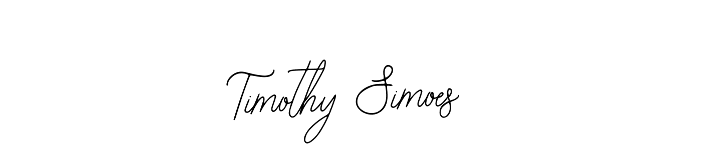 How to make Timothy Simoes name signature. Use Bearetta-2O07w style for creating short signs online. This is the latest handwritten sign. Timothy Simoes signature style 12 images and pictures png