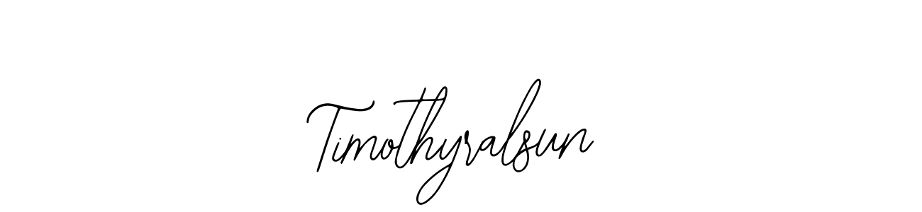 if you are searching for the best signature style for your name Timothyralsun. so please give up your signature search. here we have designed multiple signature styles  using Bearetta-2O07w. Timothyralsun signature style 12 images and pictures png