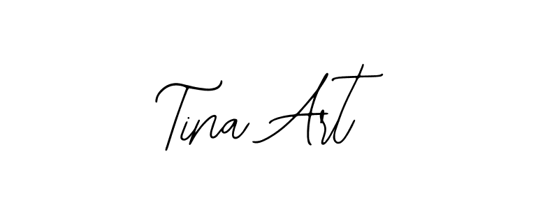 You should practise on your own different ways (Bearetta-2O07w) to write your name (Tina Art) in signature. don't let someone else do it for you. Tina Art signature style 12 images and pictures png