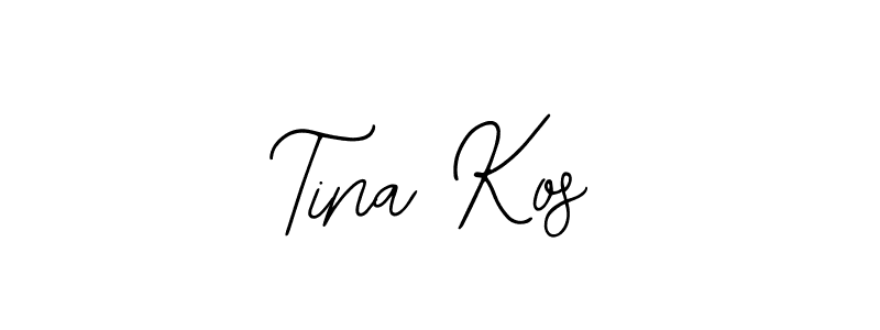 You should practise on your own different ways (Bearetta-2O07w) to write your name (Tina Kos) in signature. don't let someone else do it for you. Tina Kos signature style 12 images and pictures png