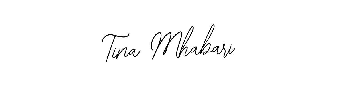 Use a signature maker to create a handwritten signature online. With this signature software, you can design (Bearetta-2O07w) your own signature for name Tina Mhabari. Tina Mhabari signature style 12 images and pictures png