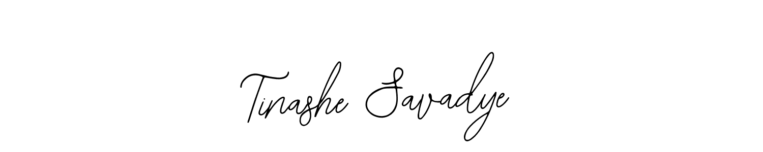 How to make Tinashe Savadye name signature. Use Bearetta-2O07w style for creating short signs online. This is the latest handwritten sign. Tinashe Savadye signature style 12 images and pictures png