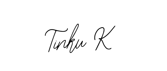How to make Tinku K signature? Bearetta-2O07w is a professional autograph style. Create handwritten signature for Tinku K name. Tinku K signature style 12 images and pictures png