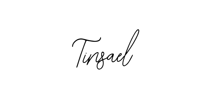 How to make Tinsael name signature. Use Bearetta-2O07w style for creating short signs online. This is the latest handwritten sign. Tinsael signature style 12 images and pictures png