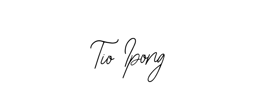 You should practise on your own different ways (Bearetta-2O07w) to write your name (Tio Ipong) in signature. don't let someone else do it for you. Tio Ipong signature style 12 images and pictures png
