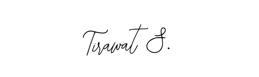 How to make Tirawat S. name signature. Use Bearetta-2O07w style for creating short signs online. This is the latest handwritten sign. Tirawat S. signature style 12 images and pictures png