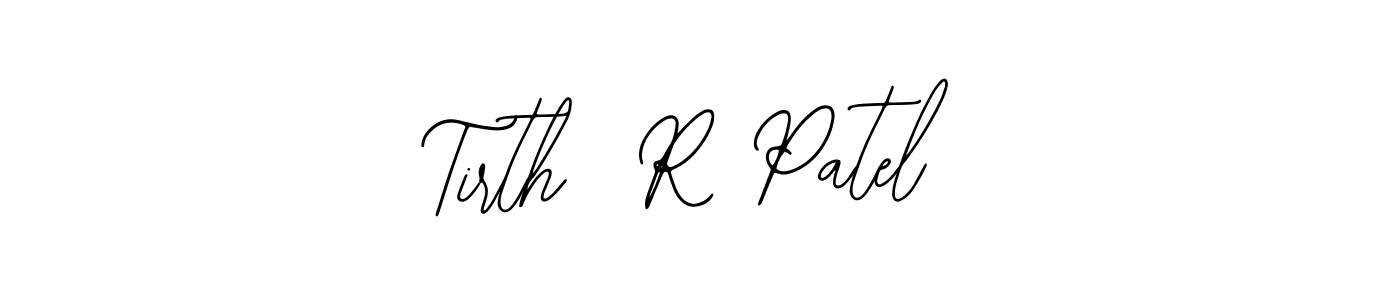 Also You can easily find your signature by using the search form. We will create Tirth  R Patel name handwritten signature images for you free of cost using Bearetta-2O07w sign style. Tirth  R Patel signature style 12 images and pictures png