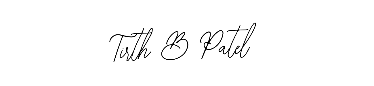Make a beautiful signature design for name Tirth B Patel. Use this online signature maker to create a handwritten signature for free. Tirth B Patel signature style 12 images and pictures png