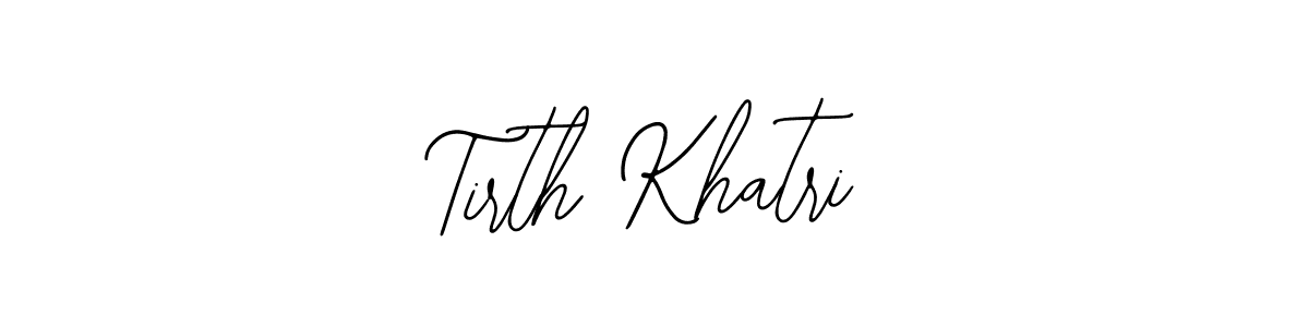 Also You can easily find your signature by using the search form. We will create Tirth Khatri name handwritten signature images for you free of cost using Bearetta-2O07w sign style. Tirth Khatri signature style 12 images and pictures png