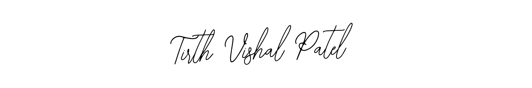 Also You can easily find your signature by using the search form. We will create Tirth Vishal Patel name handwritten signature images for you free of cost using Bearetta-2O07w sign style. Tirth Vishal Patel signature style 12 images and pictures png