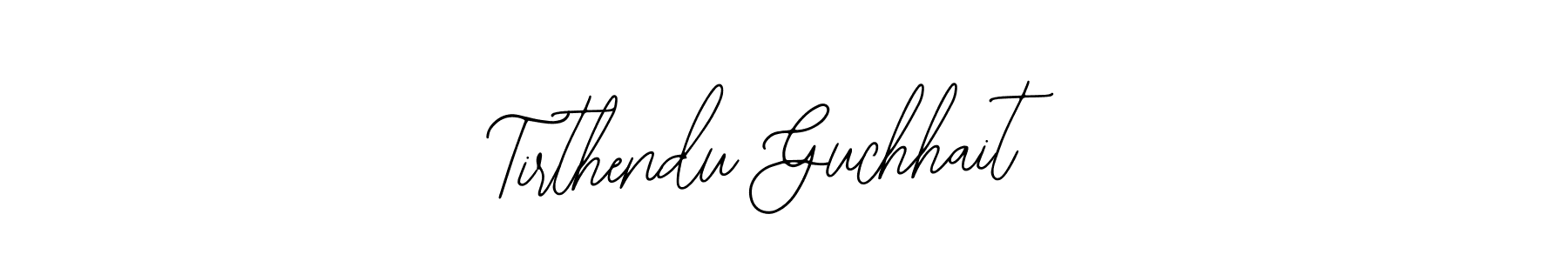 You should practise on your own different ways (Bearetta-2O07w) to write your name (Tirthendu Guchhait) in signature. don't let someone else do it for you. Tirthendu Guchhait signature style 12 images and pictures png