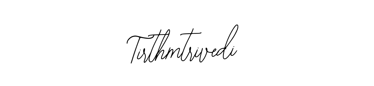 Make a beautiful signature design for name Tirthmtrivedi. With this signature (Bearetta-2O07w) style, you can create a handwritten signature for free. Tirthmtrivedi signature style 12 images and pictures png