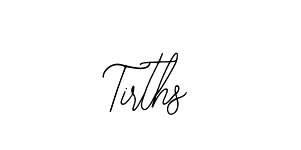 Tirths stylish signature style. Best Handwritten Sign (Bearetta-2O07w) for my name. Handwritten Signature Collection Ideas for my name Tirths. Tirths signature style 12 images and pictures png