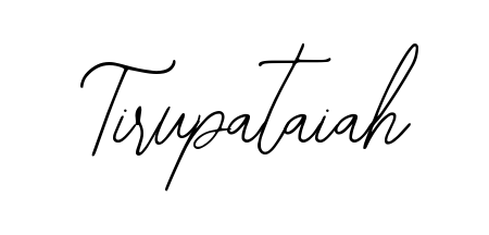 Make a beautiful signature design for name Tirupataiah. Use this online signature maker to create a handwritten signature for free. Tirupataiah signature style 12 images and pictures png