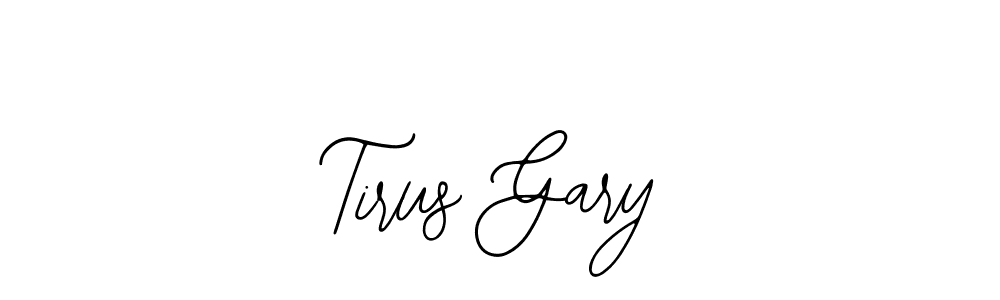 How to make Tirus Gary name signature. Use Bearetta-2O07w style for creating short signs online. This is the latest handwritten sign. Tirus Gary signature style 12 images and pictures png