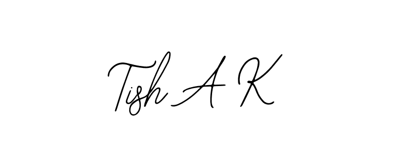 How to Draw Tish A K signature style? Bearetta-2O07w is a latest design signature styles for name Tish A K. Tish A K signature style 12 images and pictures png