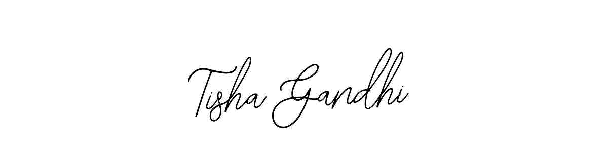 Create a beautiful signature design for name Tisha Gandhi. With this signature (Bearetta-2O07w) fonts, you can make a handwritten signature for free. Tisha Gandhi signature style 12 images and pictures png