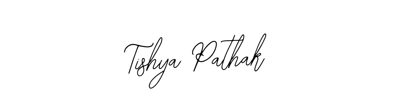 You should practise on your own different ways (Bearetta-2O07w) to write your name (Tishya Pathak) in signature. don't let someone else do it for you. Tishya Pathak signature style 12 images and pictures png