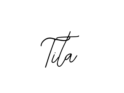 How to make Tita name signature. Use Bearetta-2O07w style for creating short signs online. This is the latest handwritten sign. Tita signature style 12 images and pictures png