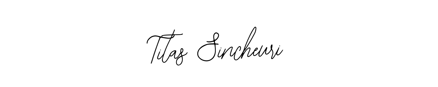 Use a signature maker to create a handwritten signature online. With this signature software, you can design (Bearetta-2O07w) your own signature for name Titas Sincheuri. Titas Sincheuri signature style 12 images and pictures png