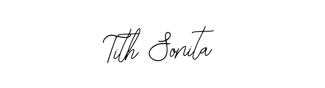 Design your own signature with our free online signature maker. With this signature software, you can create a handwritten (Bearetta-2O07w) signature for name Tith Sonita. Tith Sonita signature style 12 images and pictures png