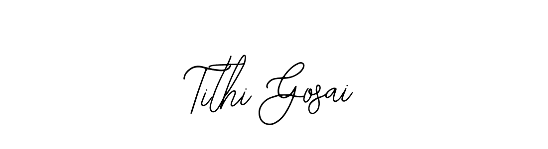 How to make Tithi Gosai signature? Bearetta-2O07w is a professional autograph style. Create handwritten signature for Tithi Gosai name. Tithi Gosai signature style 12 images and pictures png