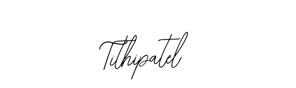 Similarly Bearetta-2O07w is the best handwritten signature design. Signature creator online .You can use it as an online autograph creator for name Tithipatel. Tithipatel signature style 12 images and pictures png