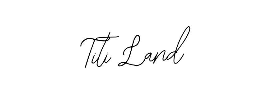 Bearetta-2O07w is a professional signature style that is perfect for those who want to add a touch of class to their signature. It is also a great choice for those who want to make their signature more unique. Get Titi Land name to fancy signature for free. Titi Land signature style 12 images and pictures png