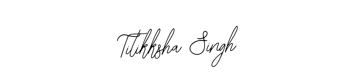 Create a beautiful signature design for name Titikksha Singh. With this signature (Bearetta-2O07w) fonts, you can make a handwritten signature for free. Titikksha Singh signature style 12 images and pictures png